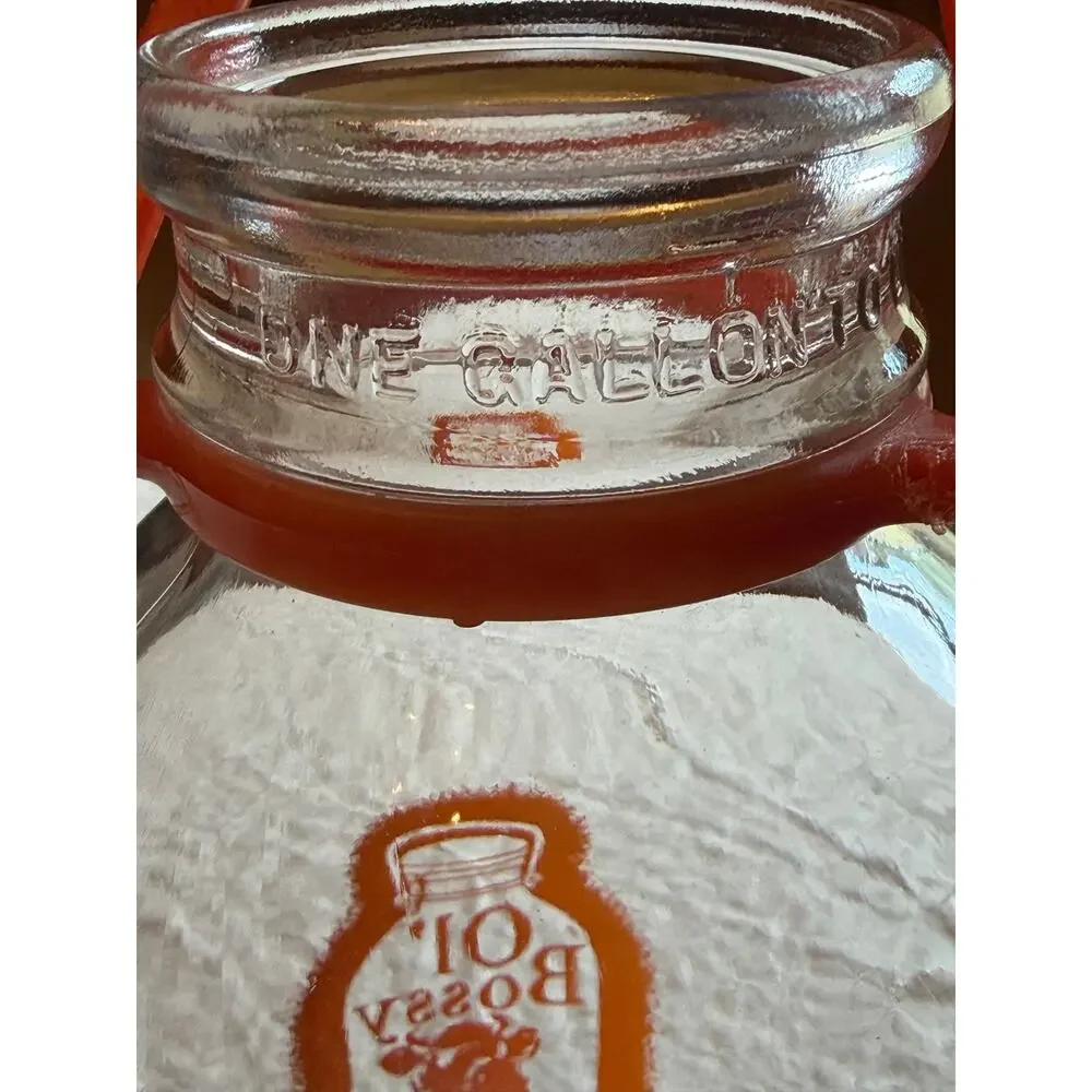 Ol' Bossy Vintage Glass Gallon Milk Jug Bottle